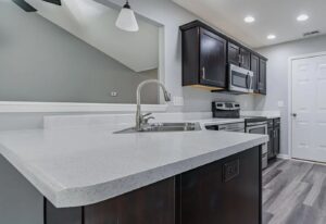 Resurfaced kitchen counter Fort Wayne Indiana